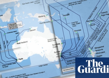 Australia is connected to the world by cables no thicker than a garden hose – and at risk from sharks, accidents and sabotage