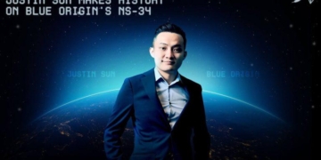 Justin Sun Makes History as Youngest Chinese Commercial Astronaut With Blue Origin’s NS-34 Spaceflight