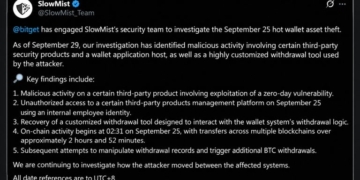 Bitget Hackers Were Inside the Exchange for 25 Days Before $388M Heist