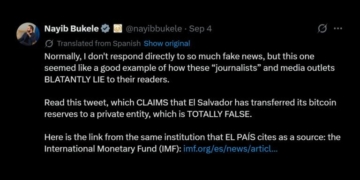 Bukele Denies El Salvador Transferred Its Bitcoin Reserve