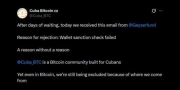 Geyser Rejects Cuba Bitcoin Initiative Over US Sanction Compliance