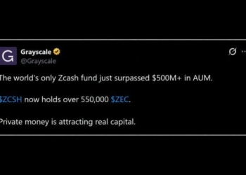 Grayscale’s Zcash ETF Tops $500M, but $100M Came From a DCG Affiliate