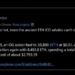 ICO Era Whale Buys ETH at $2,794 as Ethereum Price Now Sits At $2,720