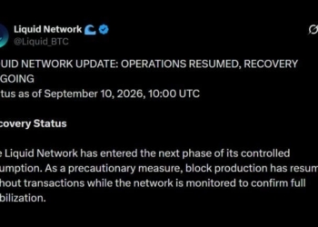 Liquid Network Resumes Block Production After 4,000 BTC Exploit