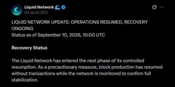 Liquid Network Resumes Block Production After 4,000 BTC Exploit