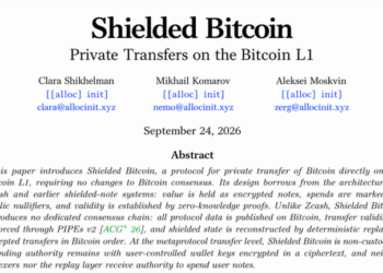 Shielded Bitcoin Proposal Aims to Bring Privacy to Bitcoin L1