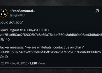 ‘We Are Whitehats’: Nearly 4,000 BTC Drained From Blockstream’s Liquid Peg