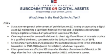 What’s New in the Final CLARITY Act Ahead of the Senate Vote