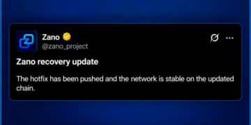 Zano Network Stabilizes After 30-Day Blockchain Rewind